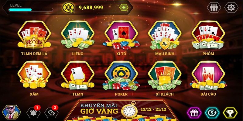 Đánh bài casino kiếm tiền XVIP