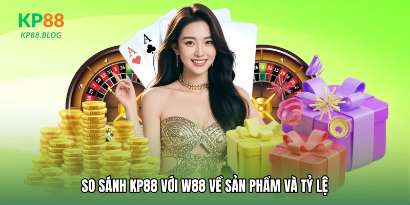 So sánh KP88 với W88 về sản phẩm và tỷ lệ